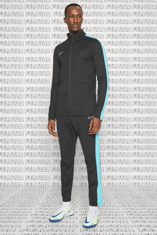F. C. Academy 23 Track Suit Siyah Erkek Eşofman Takımı Fermuarlı Cepler