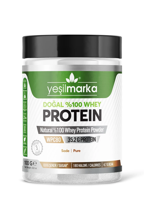 Doğal Whey Protein Tozu - Sade 100 g
