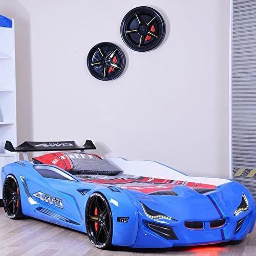 Arabalı Yatak, Mercedes Rüzgarlıklı Arabalı Yatak - Mavi