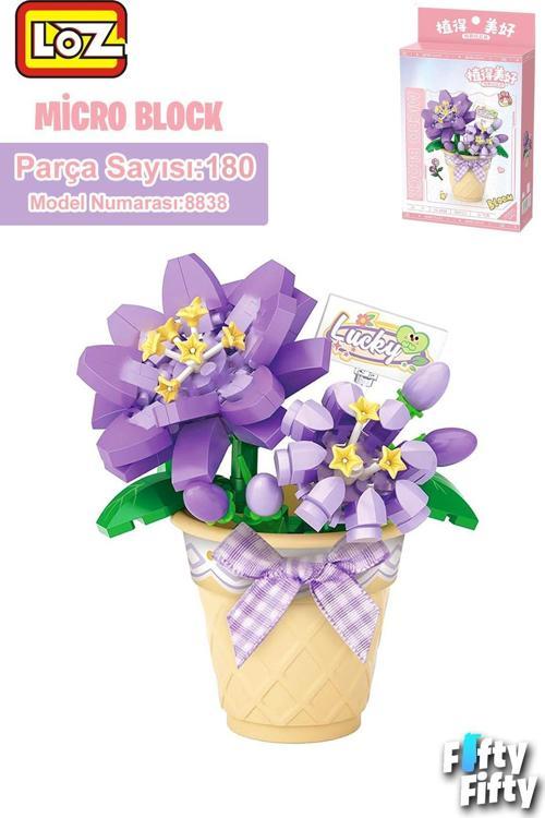 LOZ Micro Block Serisi Çiçek Buketi 180 Parça Oyuncak Yapım Seti FFLZ-8838