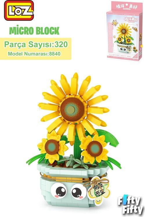 LOZ Micro Block Serisi Çiçek Buketi 320 Parça Oyuncak Yapım Seti FFLZ-8840