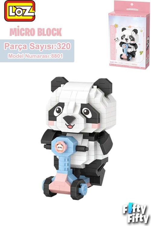 LOZ Micro Block Serisi Panda 320 Parça Oyuncak Yapım Seti FFLZ-8801