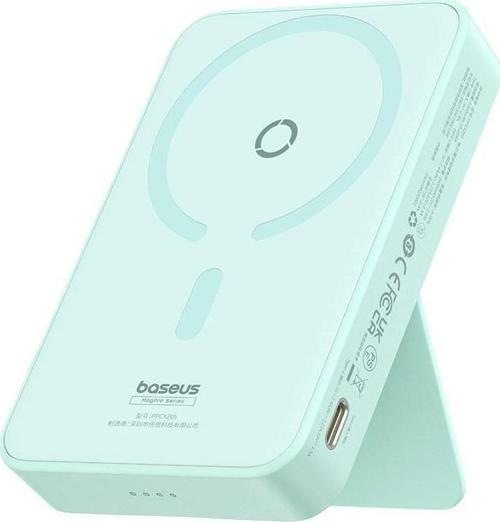 Magpro Magnetic Bracket Wireless Fast-charging Power Bank 5000mah 20w Peppermint Blue (with S
