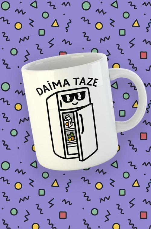 Blupiki Koleksiyonu Daima Taze Karikatür Buzdolabı Temalı Kupa