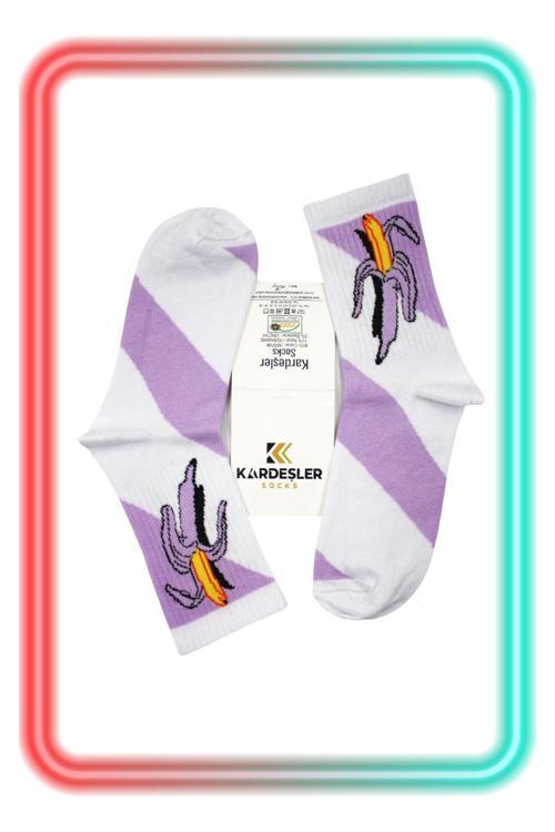 Unisex Renkli Desenli Çorap Neşeli Çoraplar