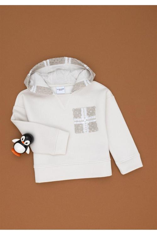 U.S. Polo Assn. Kız Çocuk Taş Sweatshirt