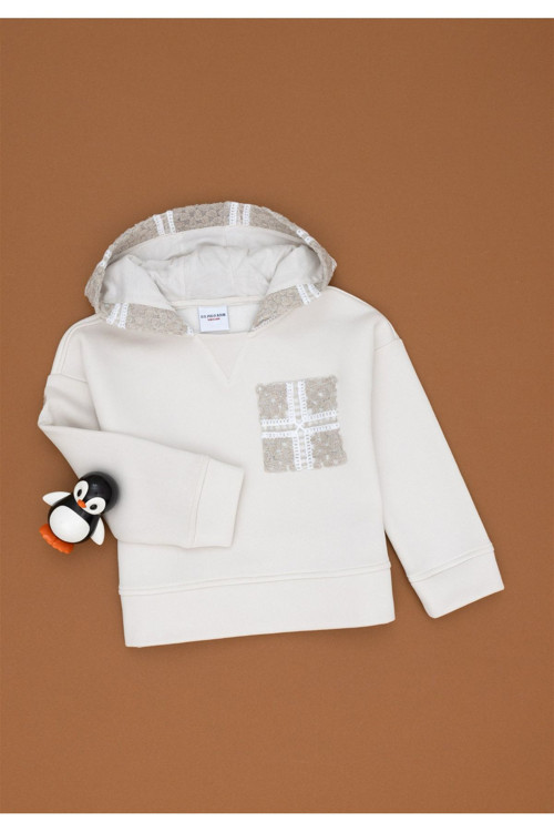 U.S. Polo Assn. Kız Çocuk Taş Sweatshirt