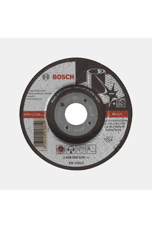 115 x 6.0 mm Expert Serisi Bombeli Inox