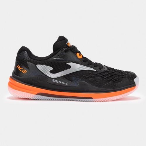 Ace Men 25 Erkek Siyah Toprak Kort Tenis Ayakkabısı TACES2501C