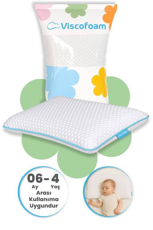 Ortopedik Bebek Yastığı Visco Bebek Yastığı 45 X 30 X 8 Cm