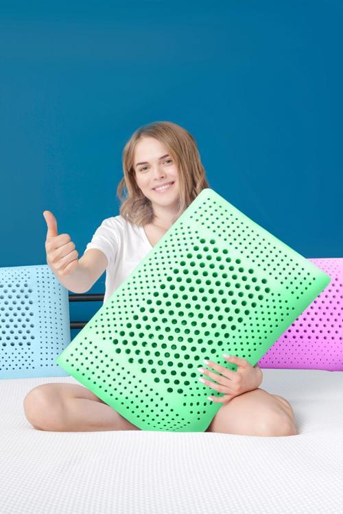 Air Terapi Hava Kanallı Ortopedik Yastık Visco Yastık Yeşil 60x40x16cm