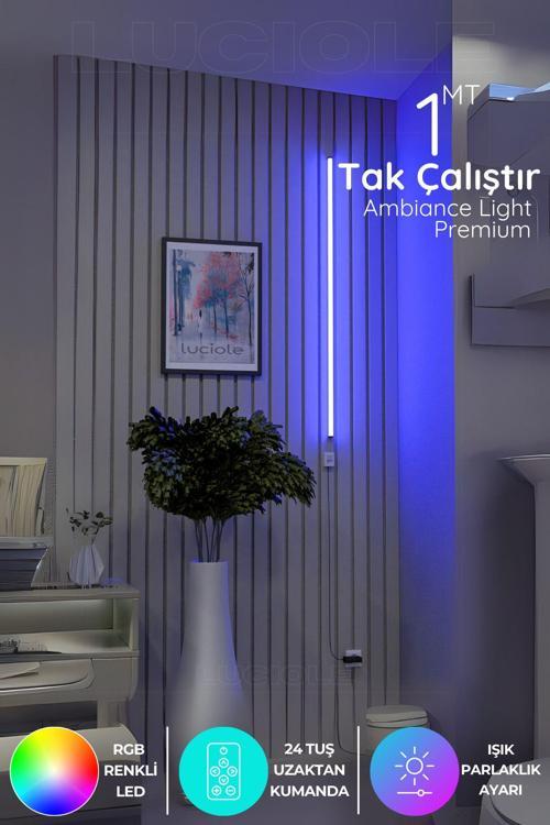 Köşe Led Işık Uzaktan Kumandalı Renk Animasyon Yapışkanlı Lightrgbma