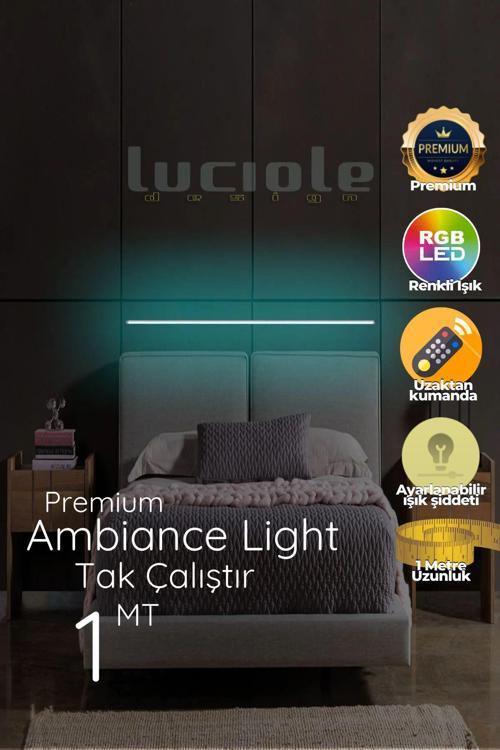 Led Abajur Işık Uzaktan Kumandalı Rgb 4 Animasyon 16 Renk