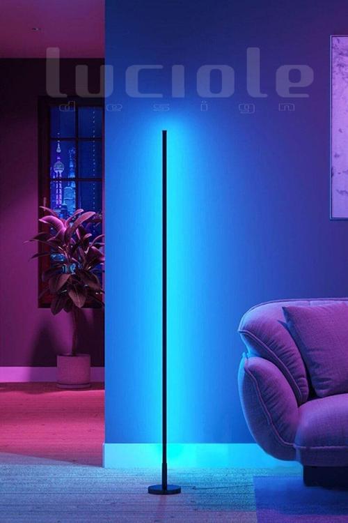 Modern Led Lambader Full Rgb Bluetooth Kontrollü 150 Cm