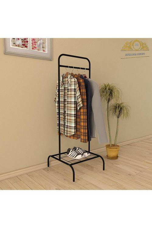 Tekli Siyah Butik Askı Konfeksiyonel Askı