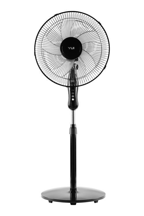 F29 40W 3 Kademe 5 Pervane Döner Başlıklı Vantilatör - Siyah