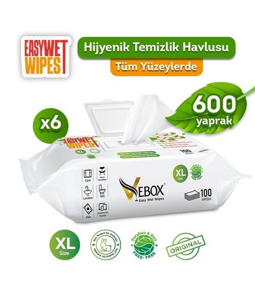 Easy Wet Wipes 6x100 600 Yaprak
