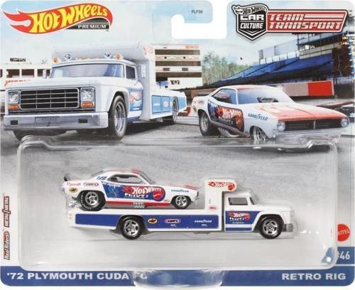 Premium HCR40 Team Transport '72 Plymouth Cuda FC / Retro Rig (#46)
