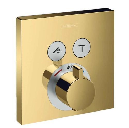 Showerselect Termostatik Ankastre  Banyo Bataryası 2 Çıkış Altın 15763990