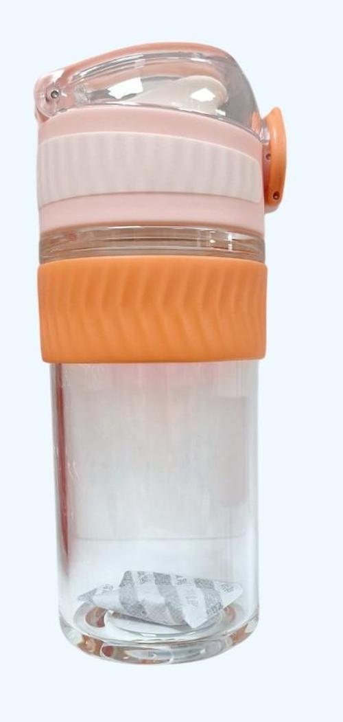 400 ml Glass Bottle Cam Suluk Pembe