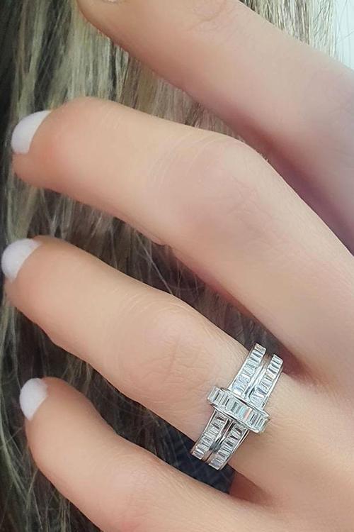 Baget Zirkon Taşlı 925ayar Gümüş İtalyan Tasarımı Trend Yüzük 