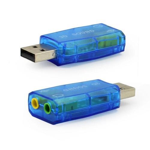 5.1 Sound USB Ses Kartı Virtual 3D Çevirici Dönüştürücü