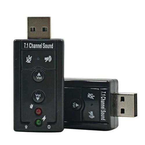 7.1 USB Ses Kartı Virtual Sound 3D - Win 7 Win 8 Win 10 PC Laptop
