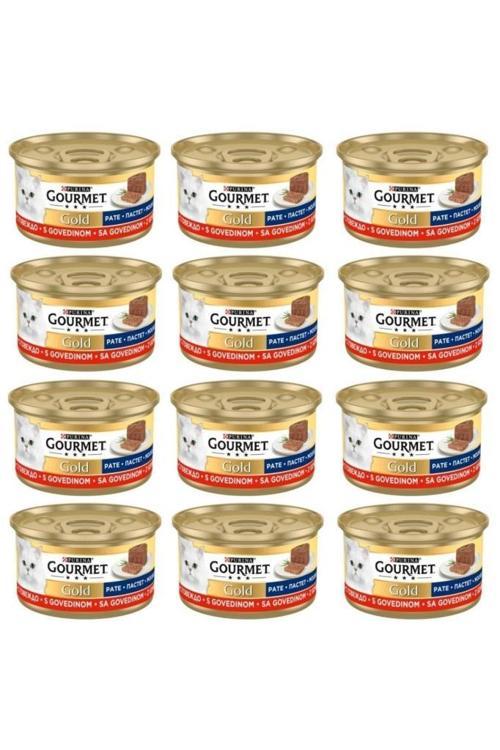 Kıyılmış Sığır Etli Kedi Konserve Maması 85 Gr 12 Adet