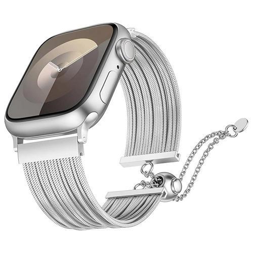 Apple Watch 10 46mm Zore KRD-137 Metal Hasır Kordon
