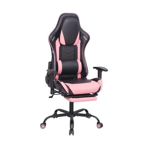Adore Gaming ProX Oyuncu Koltuğu Siyah / Pembe S. Deri 71x77,5-126x136 cm