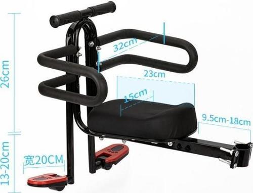 Bisiklet Çocuk Taşıyıcı Ön Taşıyıcı Kadro Bağlantılı Bisiklet Çocuk Koltuğu Taşıyıcı Sele 003