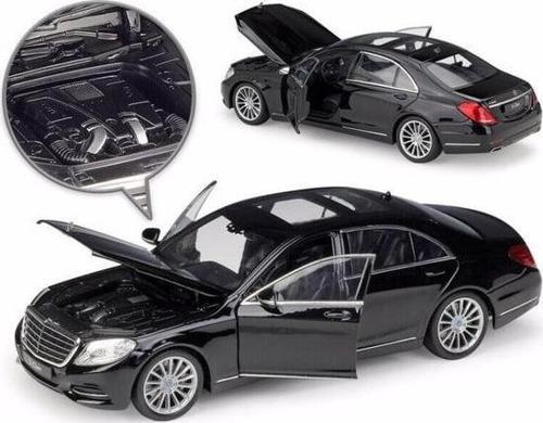 1/24 Ölçek Mercedes-Benz S Class Model Araba Siyah