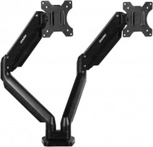 DK-AC-VM200 2 x 17"-32" Monitör Destekli Amortisörlü Masa Monte LCD Monitör ve TV Kolu