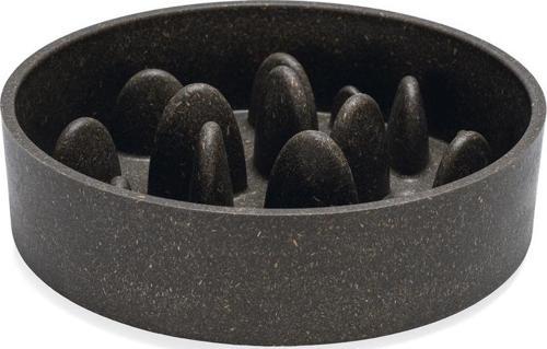 DBL Köpek Yavaş Besleme Mama Kabı, Bambu, Antrasit, 21cm, 1430ml