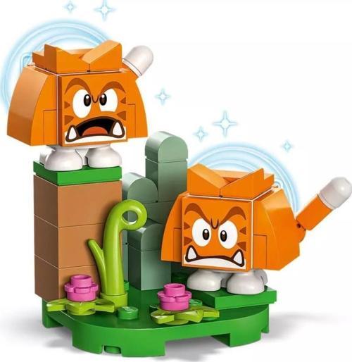 Super Mario 71413 Character Pack - Series 6 : 8.Cat Goombas +6 Yaş (1 Parça)