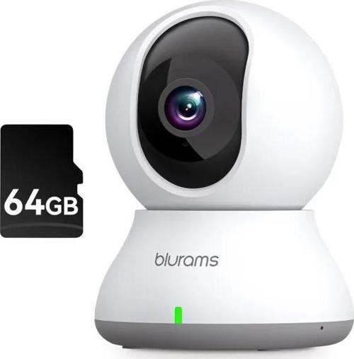 360° 2K İç Mekan Güvenlik Kamerası White + 64GB TF Card