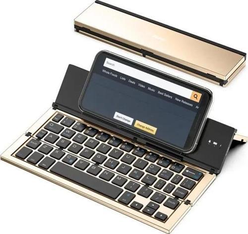 Katlanabilir Bluetooth Klavye Gold