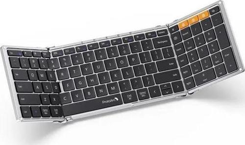 Katlanabilir Bluetooth Klavye Black Silver