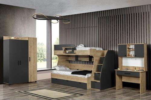 Çocuk Odası, Truva Ranza 3 Kapılı Dolap, Çalışma Masası