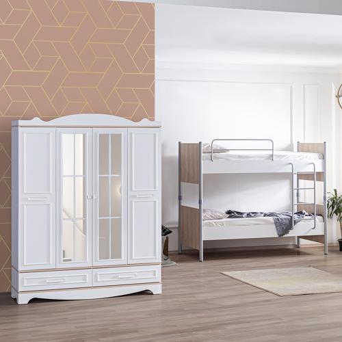 Ranza, Zirve Metal Ayrılabilir Ranza 4 Kapılı Dolap