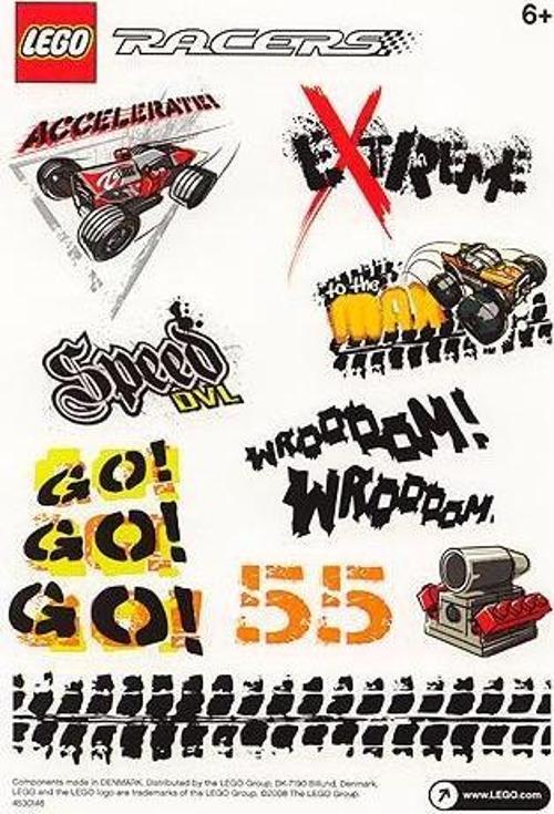 Racers 4530146 Sticker Sheet +5 Yaş (1 Parça)