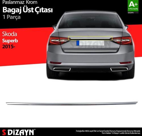 S-Dizayn Skoda Superb Krom Bagaj Çıtası 2015-2023