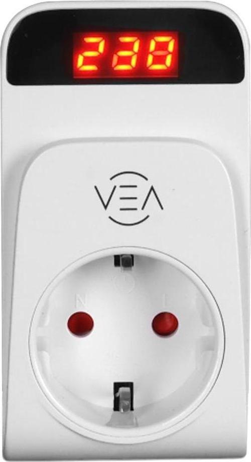 Ayt Vea VE-25530 15A 3520W Dijital Göstergeli Tekli Aşırı Yüksek Gerilim Akım Korumalı Priz