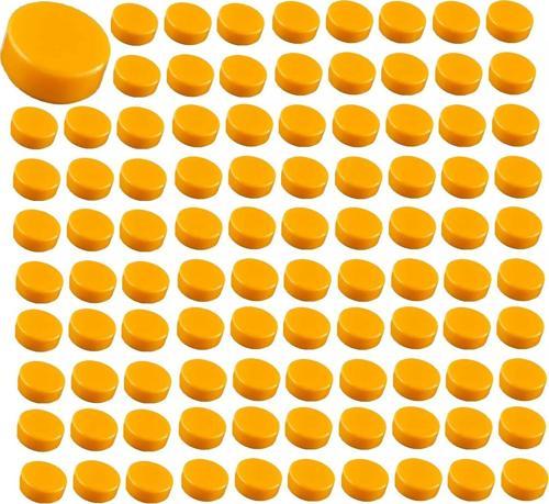 100 Adet LEGO 1X1 Yuvarlak Fayans Parçası Parlak Açık Turuncu Yedek Parça