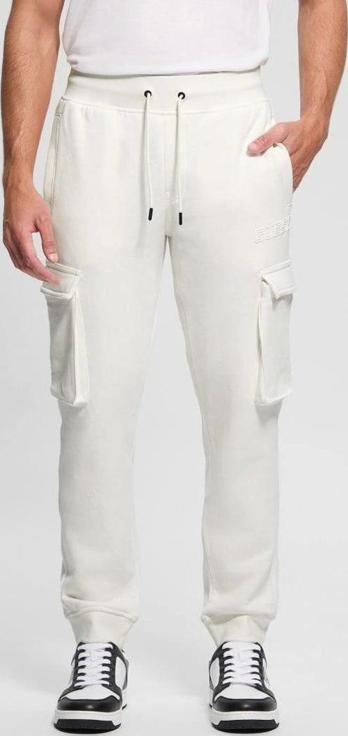 Erkek Beyaz Kargo Pantolon