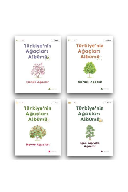 Kumdan Kale Yayınları Türkiye'Nin Ağaçları Albümü Seti (7 Yaş ) 4 Kitap