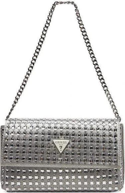 Kadın Gümüş Logolu Omuz Çantası