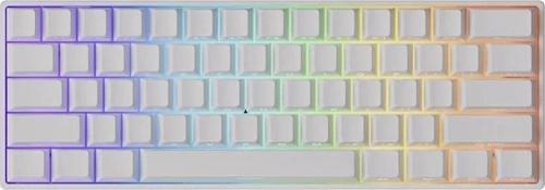 MONSGEEK FUN60 Max Shine-Through White Hall Effect Manyetik Switch ARGB Kablosuz Hotswap Mekanik Gaming Klavye