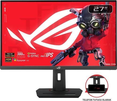 ROG Strix XG279CNS 27 inç 380Hz 0.3ms Full HD Adaptive Sync Fast IPS Pivot Gaming Monitör