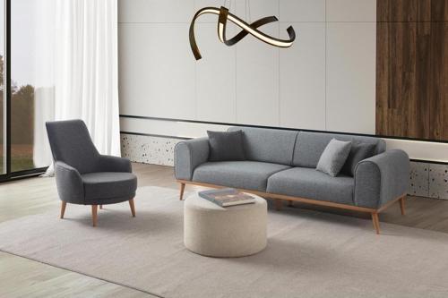 Rebull 3+1 Koltuk Takımı Gri